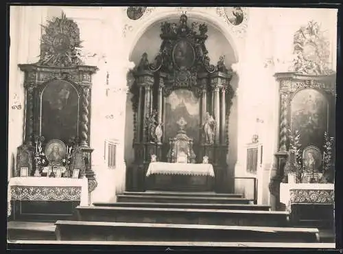 Fotografie unbekannter Fotograf, Ansicht Donauwörth, Kirchen-Altar