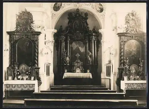 Fotografie unbekannter Fotograf, Ansicht Donauwörth, Altar in einer Kirche