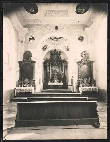 Fotografie unbekannter Fotograf, Ansicht Donauwörth, Kirche Innenansicht