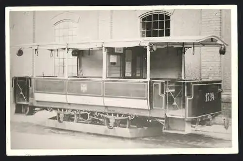 Fotografie Verlag Zeitschrift Eisenbahn, Wien, alte Strassenbahn mit Wagennummer 1794