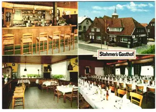 AK Hamburg-Neuenfelde, Stahmer`s Gasthof mit Innenansichten, Hasselwerderstrasse 94