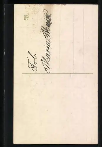 Künstler-AK Catharina Klein: Rote Rose mit Knospe auf beigem Hintergrund