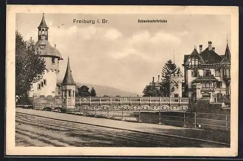 AK Freiburg i. Br., Schwabentorbrücke