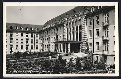 AK Freiburg i. Br., Eingang zur Mediz. Univ. Klinik