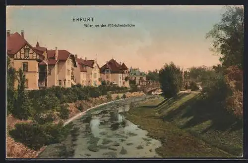 AK Erfurt, Villen an der Pförtchenbrücke