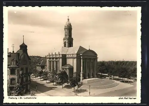 AK Freiburg i. Br., Blick auf die Lutherkirche