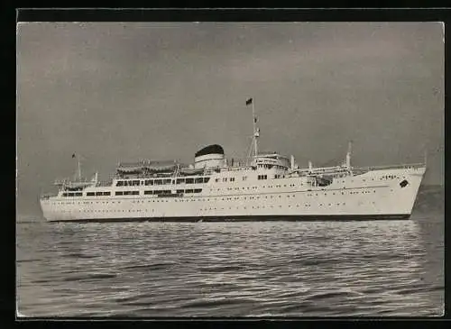 AK Passagierschiff M/N Sicilia in Fahrt, Società di Navigazione Tirrenia, Napoli