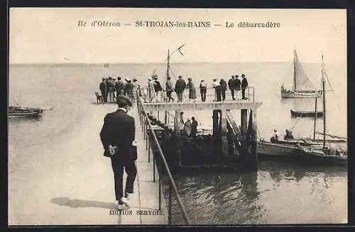 AK St-Trojan-les-Bains, Le débarcadère et voiliers