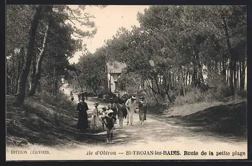 AK Saint-Trojan-les-Bains, Route de la petite plage