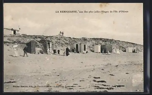 AK La Rémigeasse, une des plus jolies plages de l`Île d`Oléron et ses cabines de bain