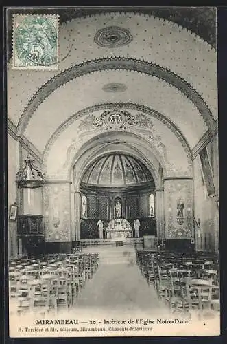 AK Mirambeau, Intérieur de l`Église Notre-Dame