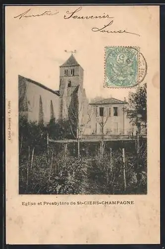 AK Saint-Ciers-Champagne, Église et Presbytère