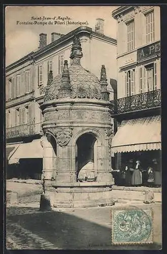 AK Saint-Jean-d`Angély, Fontaine-Pompe du Pilori, historique