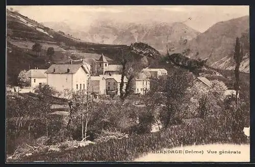 AK Glandage /Drome, Vue générale