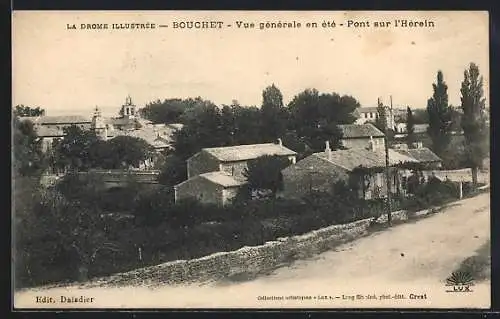 AK Bouchet, Vue générale en été - Pont sur l`Hérein