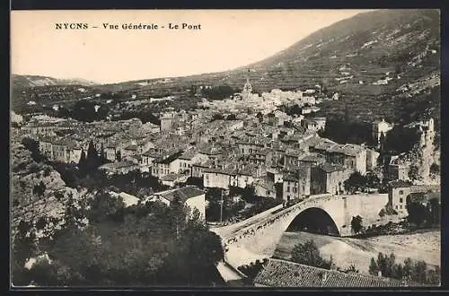 AK Nyons, Vue générale, le pont