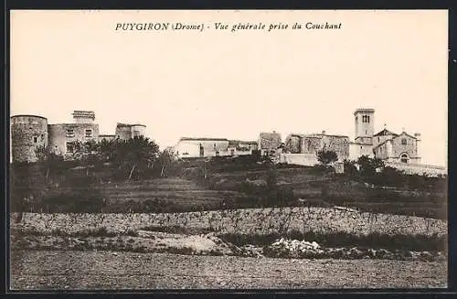 AK Puygiron /Drome, Vue générale prise du Couchant