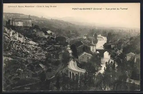 AK Pont-de-Barret, Vue prose du Tunnel