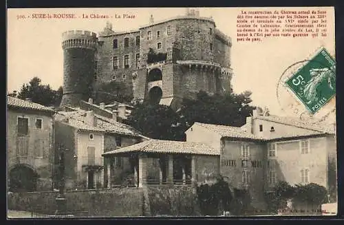 AK Suze la Rousse, Le Chateau et la Place
