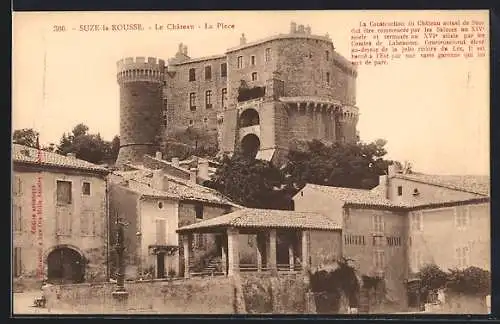 AK Suze-la-Rousse, Le Chateau, la place