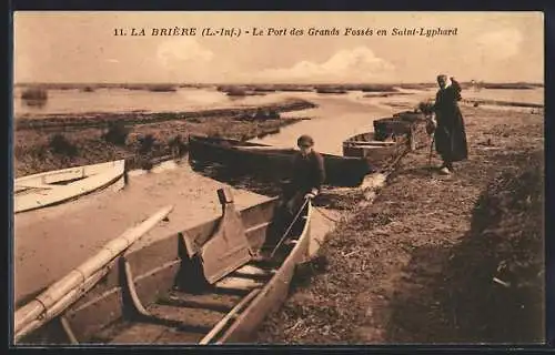 AK La Brière, Le Port des Grands Fossés en Saint-Lyphard