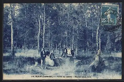 AK Blain, Forêt du Gâvre, Repos sous-bois