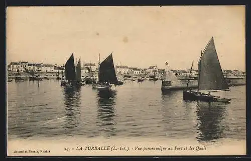 AK La Turballe, Vue panoramique du Port et des Quais