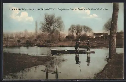 AK Saint Joachim, Vue prise au Pont de Pendille, Le Canal de Ceinture