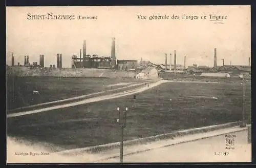 AK Saint-Nazaire, Vue générale des Forges de Trignac