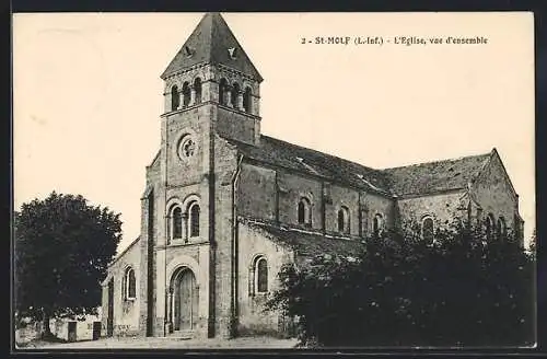 AK Saint-Molf, L`Église vue d`ensemble