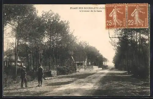 AK Plage des Rochelets, L`Avenue de la Gare