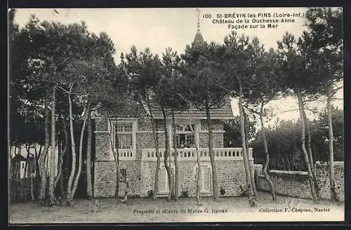 AK St-Brevin-les-Pins, Château de la Duchesse-Anne, Facade sur la Mer