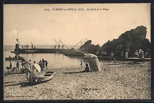 AK St-Marc-sur-Mer, La Jetée et la Plage