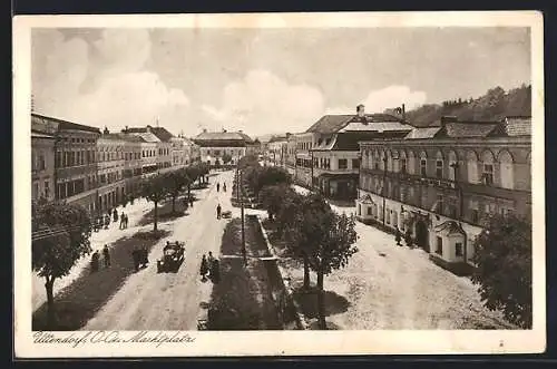 AK Uttendorf, Marktplatz, Restaurant Goldene Sterne