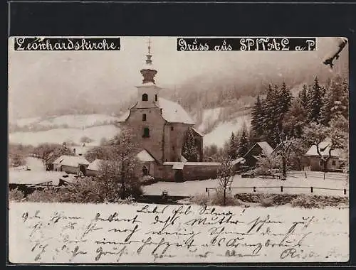 AK Spital am Pyhrn, Leonhardskirche im Winter