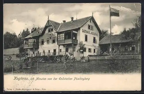 AK Gramastetten, Blick zum Gasthaus Koglerau