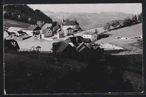 AK Puchenstuben, Panorama mit Kirche