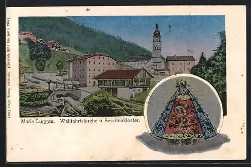 AK Maria Luggau, Wallfahrtskirche und Servitenkloster, Gnadenbild