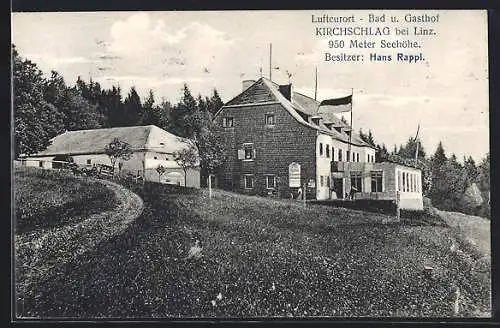 AK Kirchschlag bei Linz, Gasthof Kirchschlag von Hans Rappl