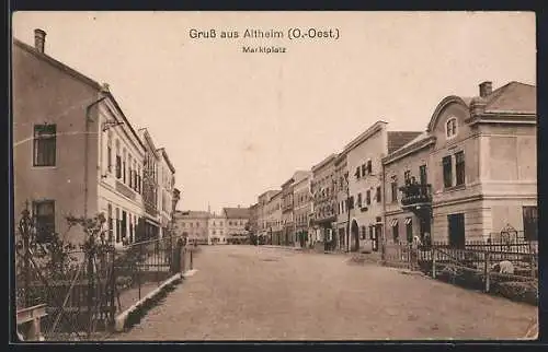 AK Altheim, Partie am Marktplatz