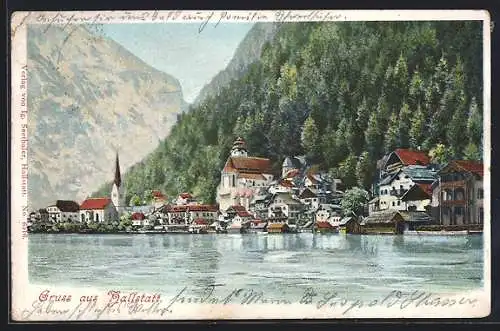 AK Hallstatt, Totale des Ortes