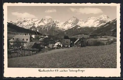 AK Vorderstoder, Ortsansicht mit Tofengebirge