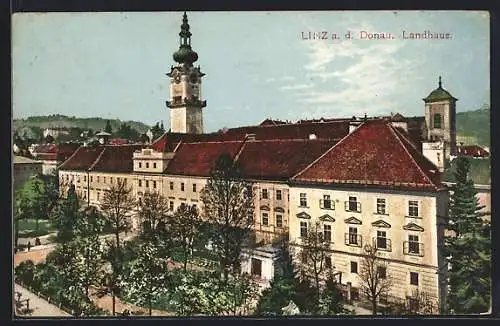 AK Linz a. d. Donau, Blick aufs Landhaus