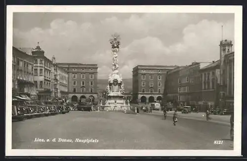 AK Linz a. d. Donau, Blick auf den Hauptplatz