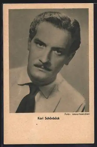 AK Schauspieler Karl Schönböck mit Bart