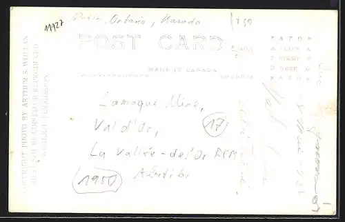 AK Bourlamaque, Pernault Ave.