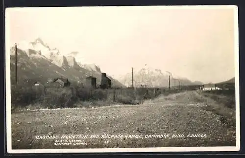 AK Canmore /Alta., Cascade Mountain and Sulphur Range