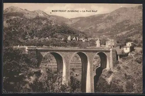 AK Montpezat /Ardêche, Le Pont Neuf