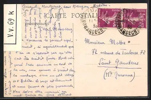 AK Montpezat /Ardêche, Le Pont Neuf