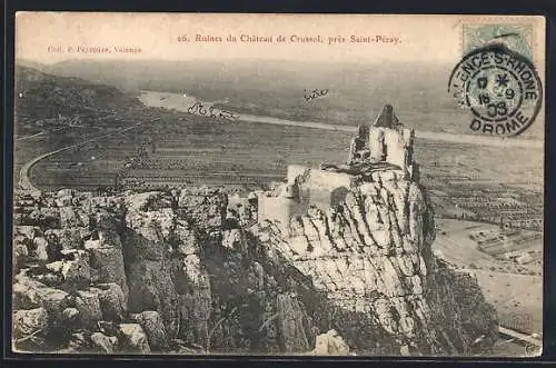 AK Saint-Péray, Ruines du Château de Crussol